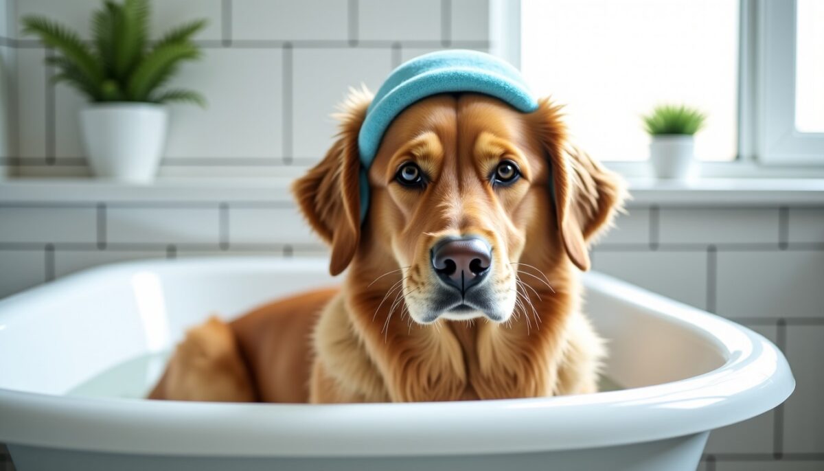 Astuces pour protéger les oreilles de votre chien de l'humidité lors du bain